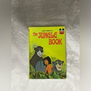 Vintage The Jungle Book Walt Disney 1974 Hardcover Book